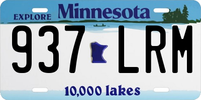 MN license plate 937LRM