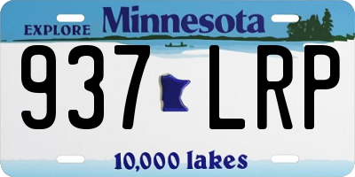 MN license plate 937LRP