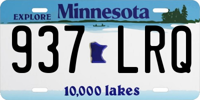 MN license plate 937LRQ