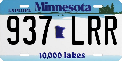 MN license plate 937LRR