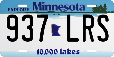 MN license plate 937LRS