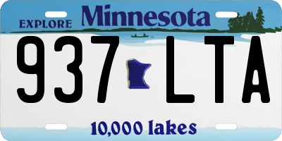 MN license plate 937LTA