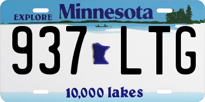 MN license plate 937LTG