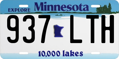 MN license plate 937LTH