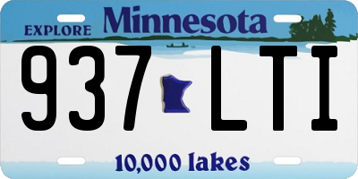 MN license plate 937LTI