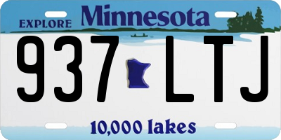 MN license plate 937LTJ
