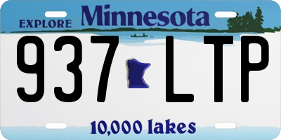 MN license plate 937LTP