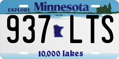 MN license plate 937LTS