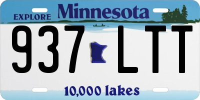 MN license plate 937LTT