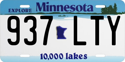 MN license plate 937LTY