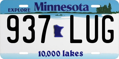 MN license plate 937LUG