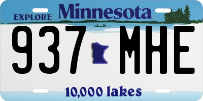 MN license plate 937MHE