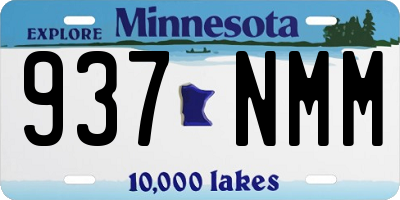 MN license plate 937NMM
