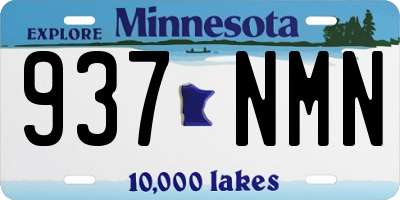 MN license plate 937NMN
