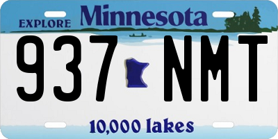 MN license plate 937NMT