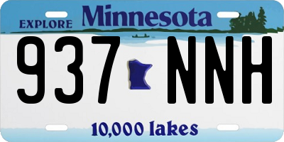 MN license plate 937NNH