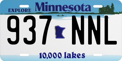 MN license plate 937NNL