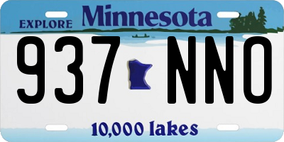 MN license plate 937NNO