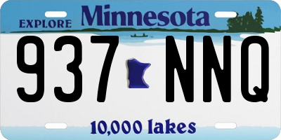 MN license plate 937NNQ