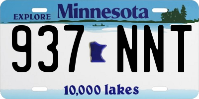 MN license plate 937NNT