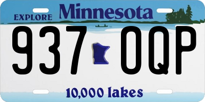 MN license plate 937OQP