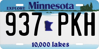 MN license plate 937PKH