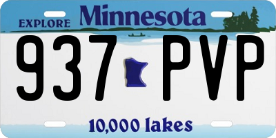 MN license plate 937PVP