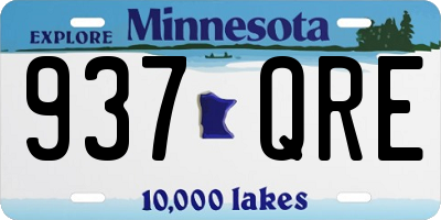 MN license plate 937QRE