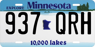 MN license plate 937QRH