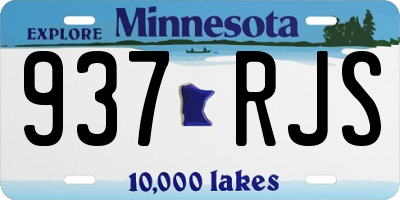 MN license plate 937RJS