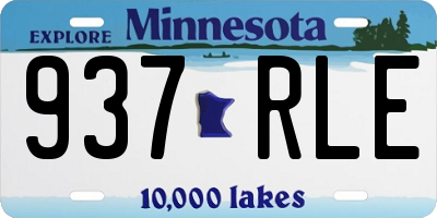 MN license plate 937RLE