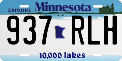 MN license plate 937RLH