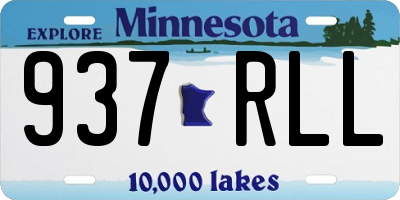 MN license plate 937RLL