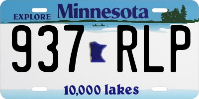 MN license plate 937RLP