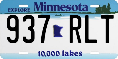 MN license plate 937RLT