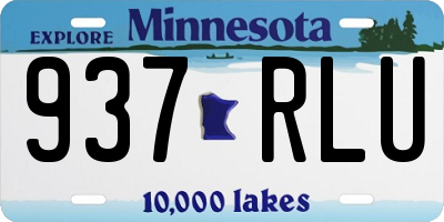 MN license plate 937RLU