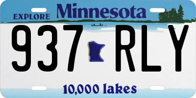 MN license plate 937RLY