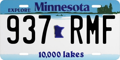 MN license plate 937RMF