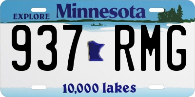 MN license plate 937RMG