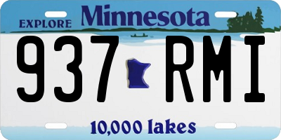 MN license plate 937RMI