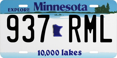 MN license plate 937RML
