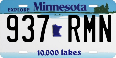 MN license plate 937RMN