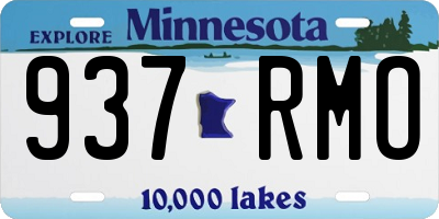 MN license plate 937RMO