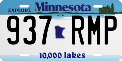 MN license plate 937RMP
