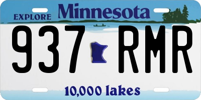MN license plate 937RMR