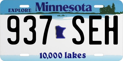MN license plate 937SEH