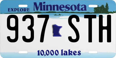 MN license plate 937STH