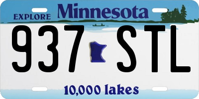MN license plate 937STL