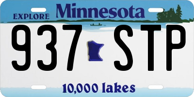 MN license plate 937STP