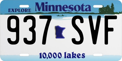 MN license plate 937SVF